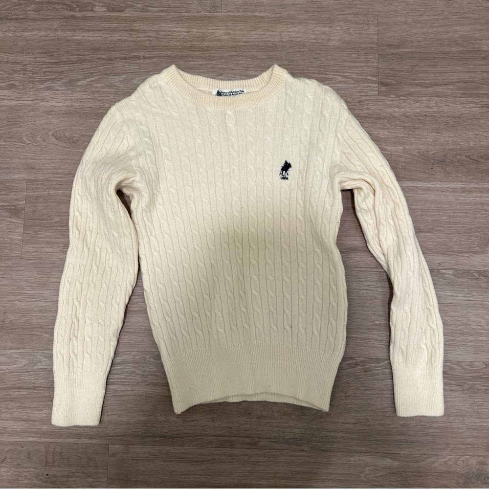 Polo Ralph Lauren Cream Cable Knit Sweater